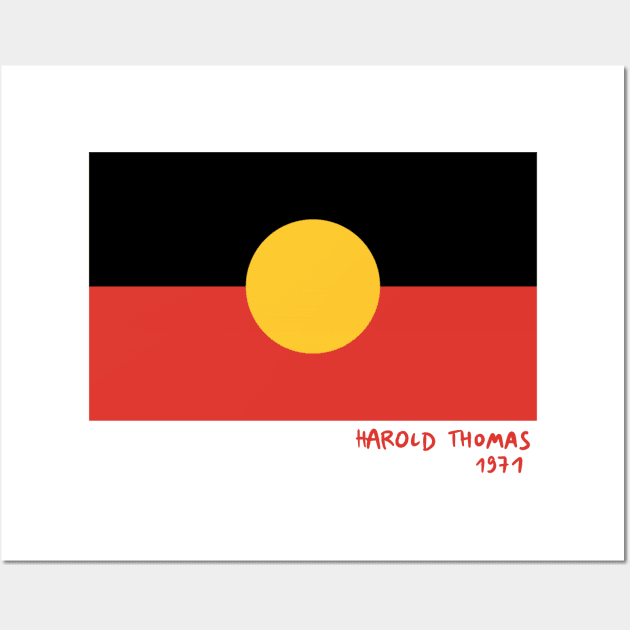 Australian Aboriginal Flag Wall Art by isstgeschichte